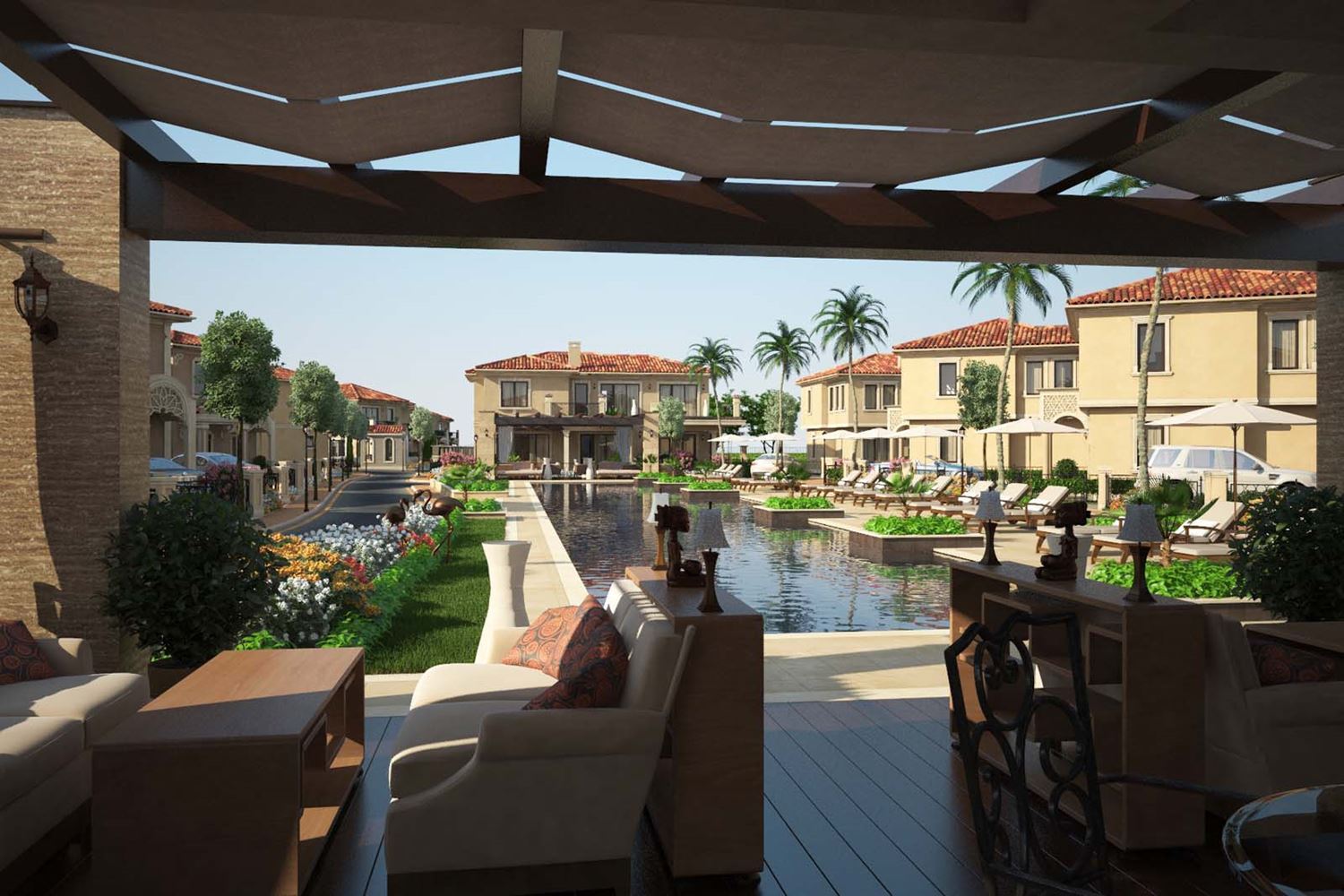 Изключителна двуетажна къща с три спални и просторен двор в луксозен охраняем комплекс между Сарафово и Поморие